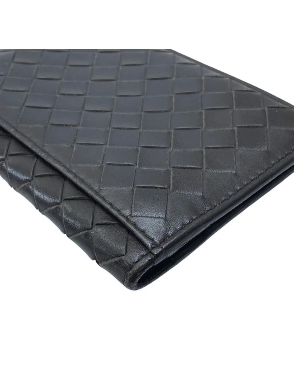 Bottega Veneta Intrecciato Bifold Card Case Business Holder Leather Brown